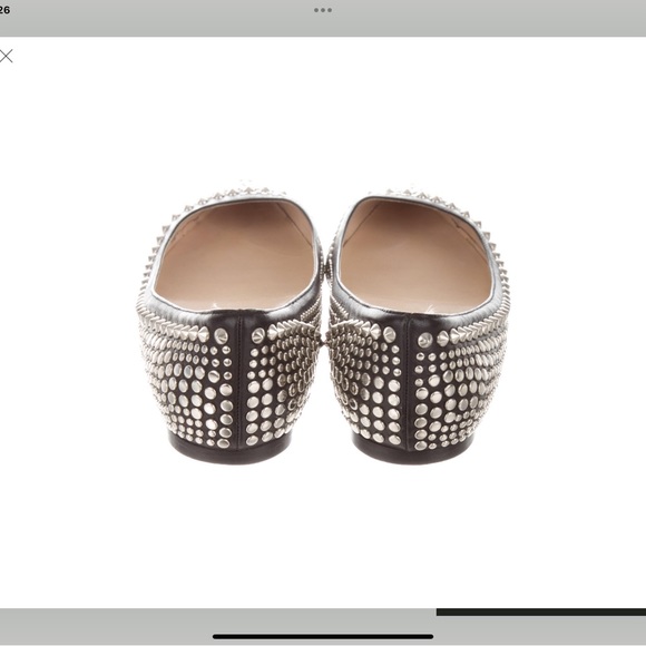 Jimmy Choo leather studded flats - Picture 3 of 5